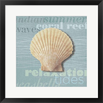 Framed Beach Collection III Print