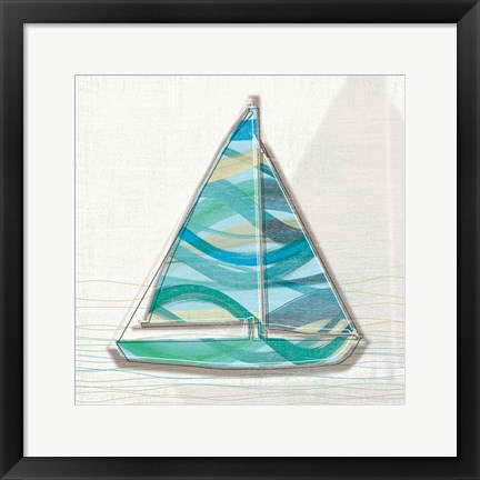 Framed Smooth Sailing I Print