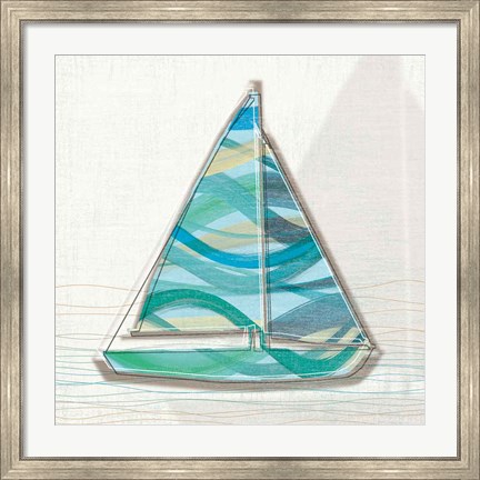 Framed Smooth Sailing I Print
