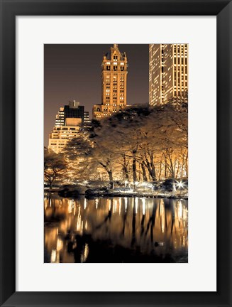 Framed Central Park Glow II Print