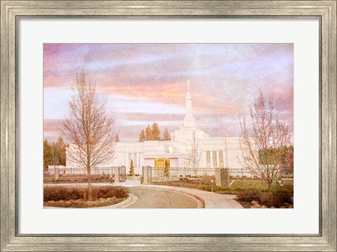 Framed Spokane Temple II Print
