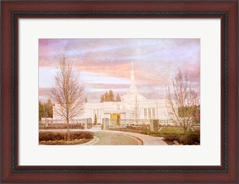 Framed Spokane Temple II Print
