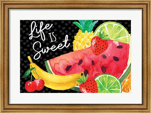 Framed Life is Sweet Print