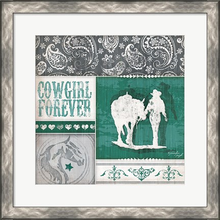 Framed Cowgirl Forever Print