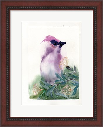 Framed Purple Bird Print