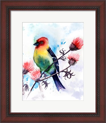 Framed Tropical Bird III Print