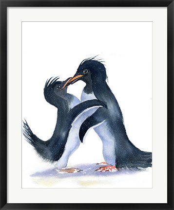 Framed Penguins Print