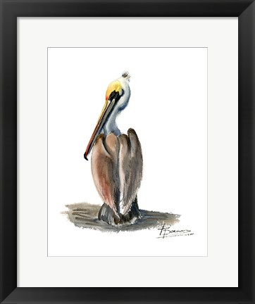 Framed Beach Bird Print