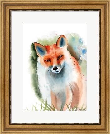 Framed Fox II Print