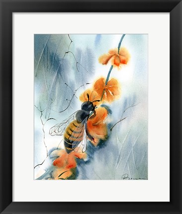 Framed Bee III Print