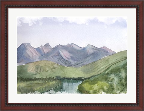 Framed Mountain Scape Print