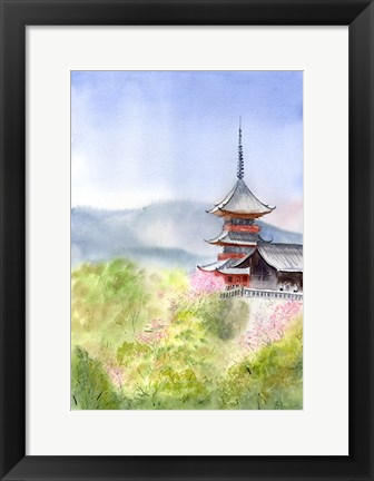 Framed Asian Landscape I Print