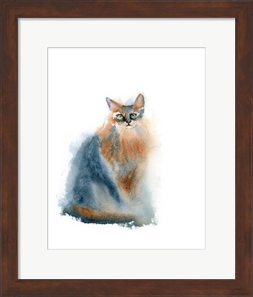 Framed Ginger Cat II Print