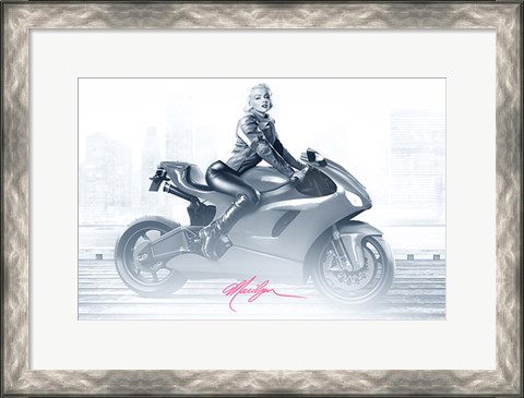 Framed Marilyn&#39;s Ride in Pink Print