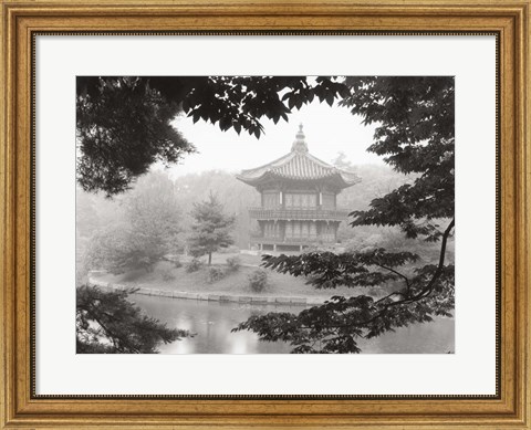 Framed Lotus Pavillion I Print