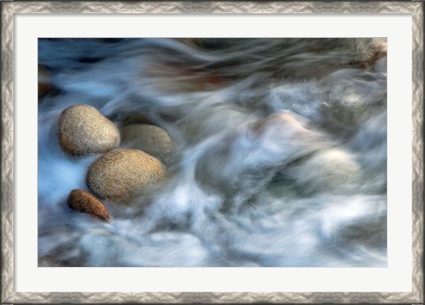 Framed Stones and Waves Print