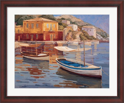 Framed Mar Egeo Print