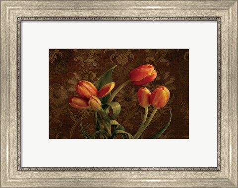 Framed Fleur de lis Tulips Print