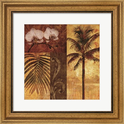 Framed Sunset Beach II Print