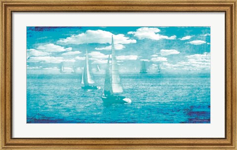 Framed Sailboat Vista Print