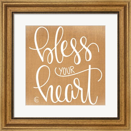 Framed Bless Your Heart Print