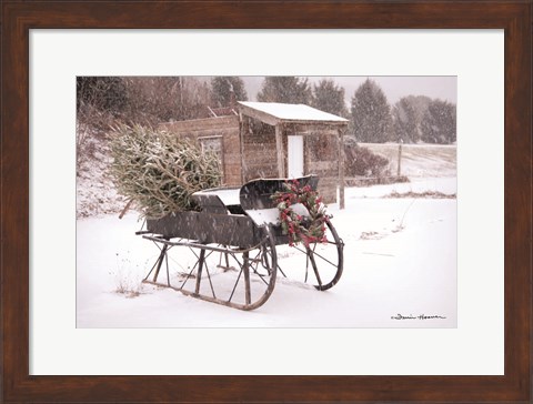 Framed Grandpa&#39;s Sleigh Print