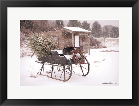 Framed Grandpa&#39;s Sleigh Print