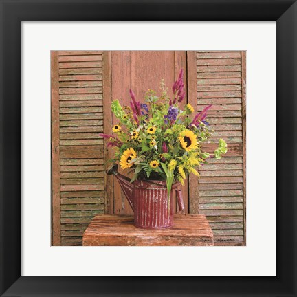 Framed Gardener&#39;s Bouquet Print