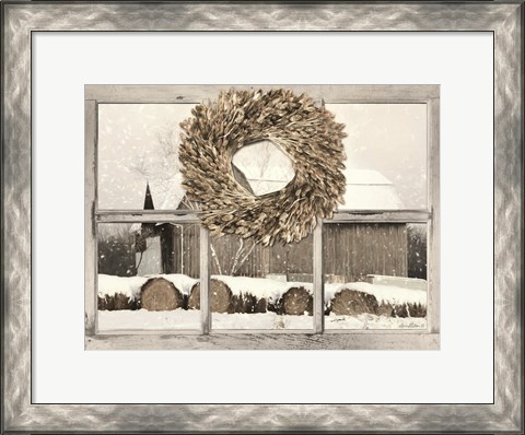 Framed Millersburg Winter View Print