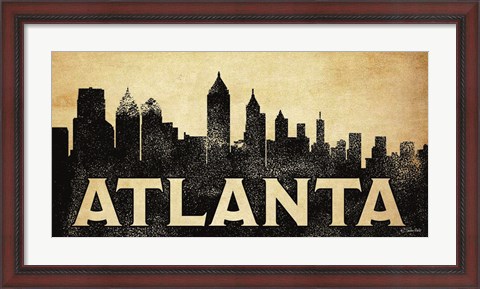 Framed Atlanta Skyline Print