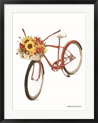 Framed Fall Bike Print