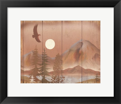 Framed Full Moon I Print
