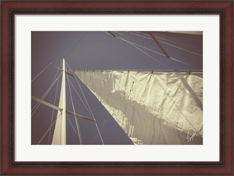 Framed Sailing a Line Print