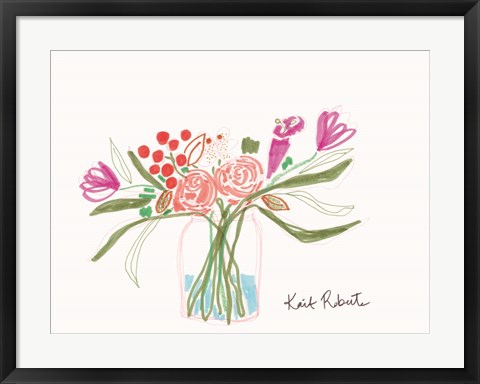 Framed Bouquet for Carle Print