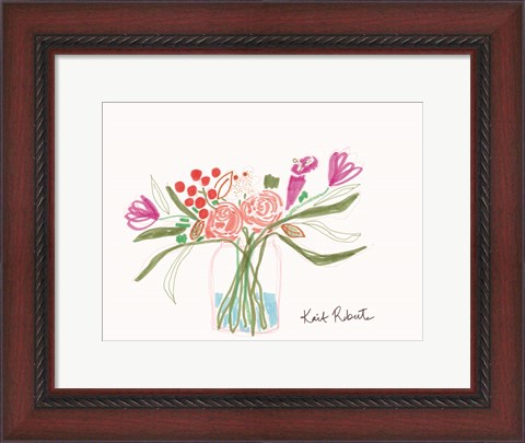 Framed Bouquet for Carle Print