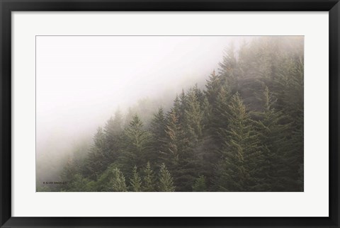Framed Alaska Green Trees II Print