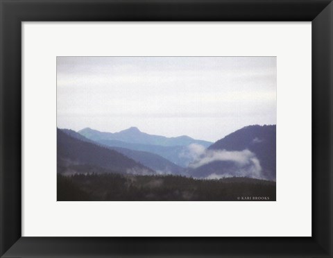Framed Blue Hills &amp; Fog Print