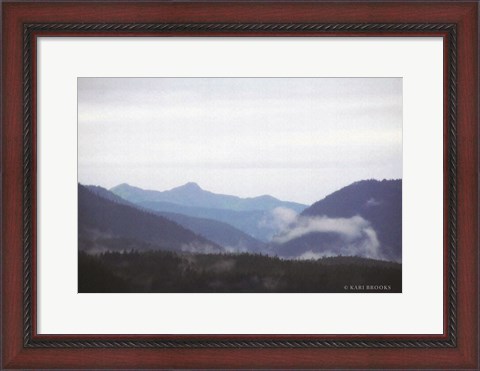 Framed Blue Hills &amp; Fog Print