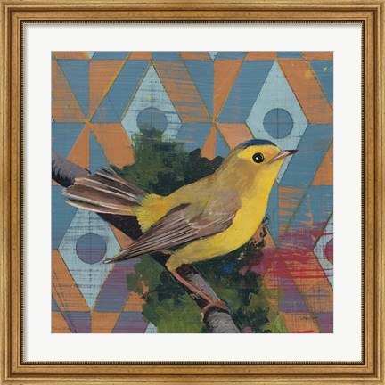 Framed Wilsons Warbler Print