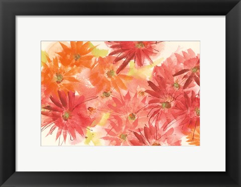 Framed Flowers Afield II Print