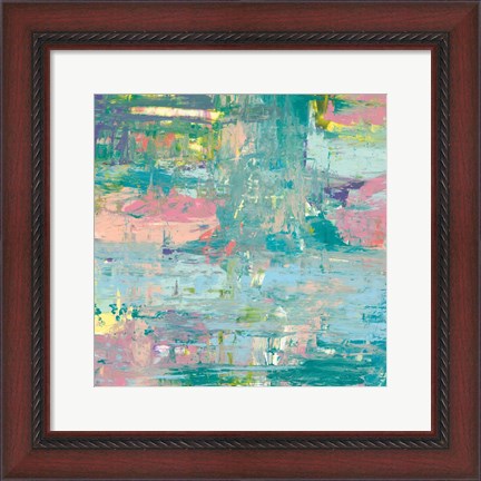 Framed Islands Abstract I Print