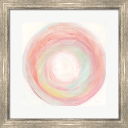 Framed Tropical Swirl I Print