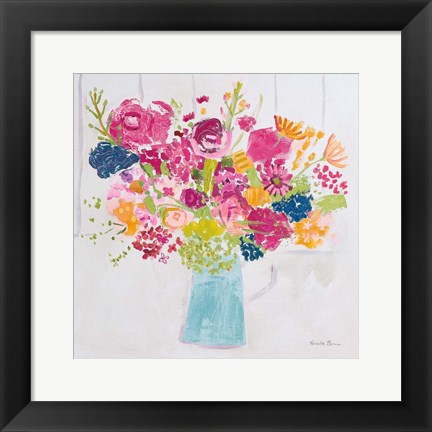 Framed Bouquet for You Bright v2 Print