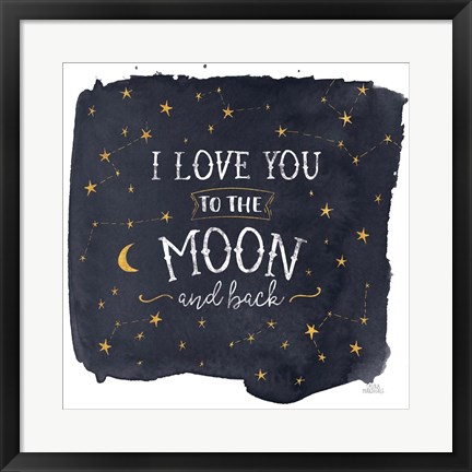 Framed Celestial Love I Sq Print