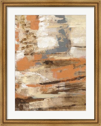 Framed Copper and Wood III Print