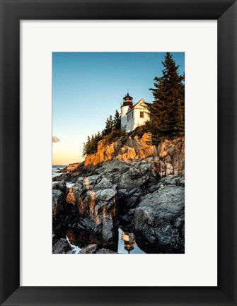 Framed Harbor Lighthouse Print