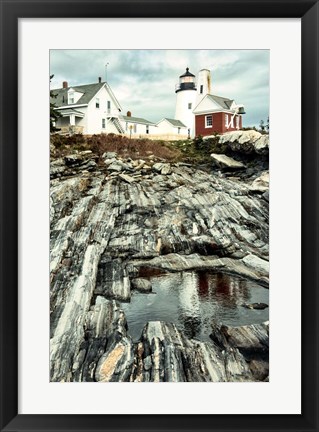 Framed Harbor Land Print