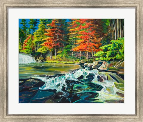 Framed Running River I Print