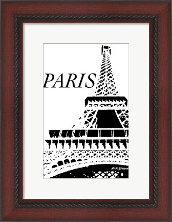 Framed Modern Paris II Print