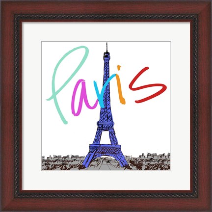 Framed Vibrant Paris Print